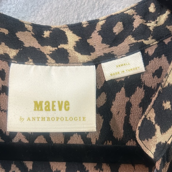 Maeve by Anthropologie Leopard Dress XS - Picture 3 of 6
